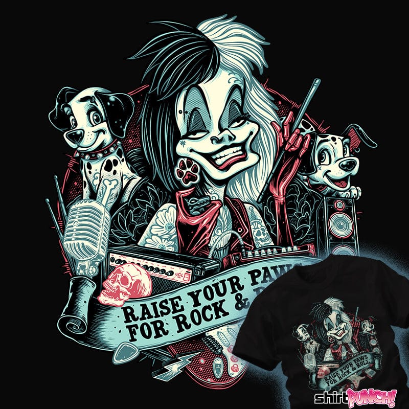 Daily_Deal_Shirts Raise Your Paws For Rock And Roll Raise Your Paws For Rock And Roll