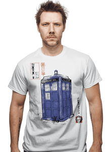 Daily_Deal_Shirts Police Box Sumi-E Police Box Sumi-E