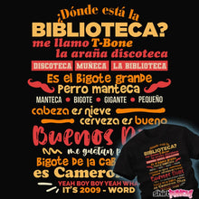 Load image into Gallery viewer, Secret_Shirts The Biblioteca Rap
