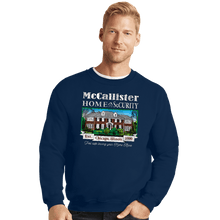 Load image into Gallery viewer, Secret_Shirts Crewneck Sweater, Unisex / Small / Navy McCallister Home Security
