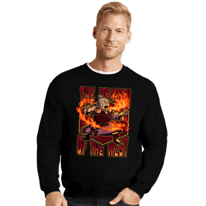 Secret_Shirts Crewneck Sweater, Unisex / Small / Black Tea Dragon Of The West