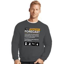 Load image into Gallery viewer, Secret_Shirts Crewneck Sweater, Unisex / Small / Charcoal Productivity Forecast
