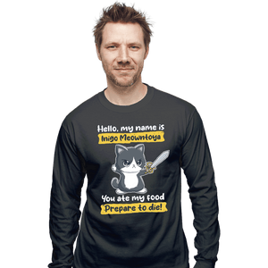 Daily_Deal_Shirts Long Sleeve Shirts, Unisex / Small / Charcoal Inigo Meowntoya