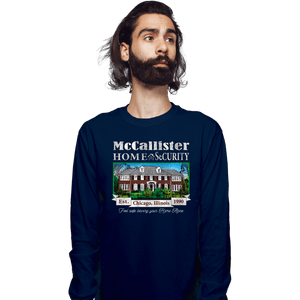 Secret_Shirts Long Sleeve Shirts, Unisex / Small / Navy McCallister Home Security