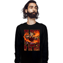 Load image into Gallery viewer, Secret_Shirts Long Sleeve Shirts, Unisex / Small / Black Tea Dragon Of The West
