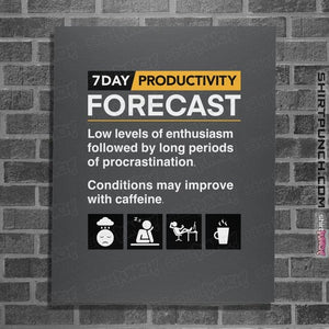 Secret_Shirts Posters / 4"x6" / Charcoal Productivity Forecast