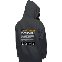 Load image into Gallery viewer, Secret_Shirts Pullover Hoodies, Unisex / Small / Charcoal Productivity Forecast
