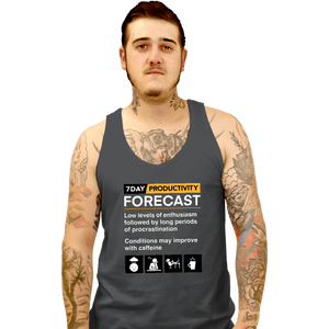 Secret_Shirts Tank Top, Unisex / Small / Charcoal Productivity Forecast