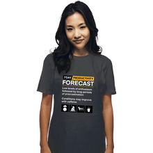 Load image into Gallery viewer, Secret_Shirts T-Shirts, Unisex / Small / Charcoal Productivity Forecast
