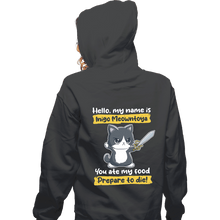 Load image into Gallery viewer, Daily_Deal_Shirts Zippered Hoodies, Unisex / Small / Dark Heather Inigo Meowntoya
