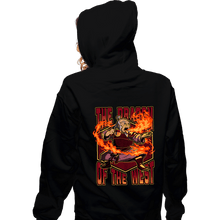 Load image into Gallery viewer, Secret_Shirts Zippered Hoodies, Unisex / Small / Black Tea Dragon Of The West
