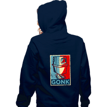 Load image into Gallery viewer, Secret_Shirts Zippered Hoodies, Unisex / Small / Navy GONK
