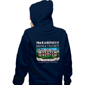 Secret_Shirts Zippered Hoodies, Unisex / Small / Navy McCallister Home Security