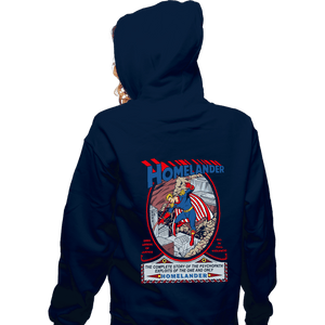 Secret_Shirts Zippered Hoodies, Unisex / Small / Navy Homelander Comic