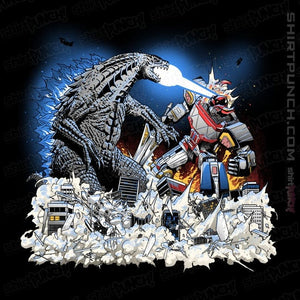 Secret_Shirts Magnets / 3"x3" / Black Godzilla V Megazord