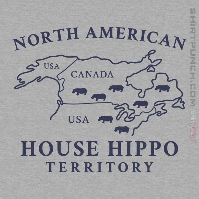 North american sale house hippo shirt