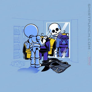 Shirts Magnets / 3"x3" / Powder Blue Skull Style
