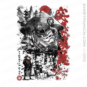 Daily_Deal_Shirts Magnets / 3"x3" / White Trooper Samurai