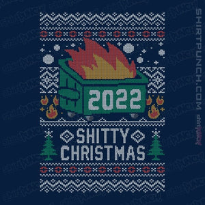 Secret_Shirts Magnets / 3"x3" / Navy Ugly Shitty Christmas Sweater