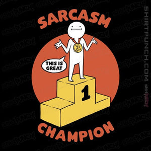 Secret_Shirts Magnets / 3"x3" / Black Sarcasm Champion