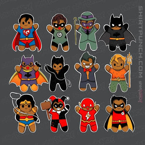 Daily_Deal_Shirts Magnets / 3"x3" / Charcoal Gingerbread Heroes and Villains