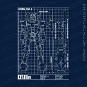 Secret_Shirts Magnets / 3"x3" / Navy RX 78 2 Blueprint