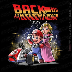 Daily_Deal_Shirts Magnets / 3"x3" / Black Back to the Mushroom Kingdom