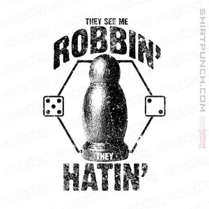 Shirts Magnets / 3"x3" / White They See Me Robbin'