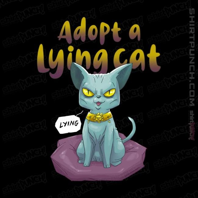 Fashion lying cat shirt