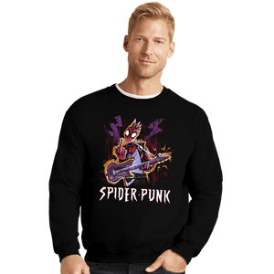 Secret_Shirts Crewneck Sweater, Unisex / Small / Black The Spider Punk