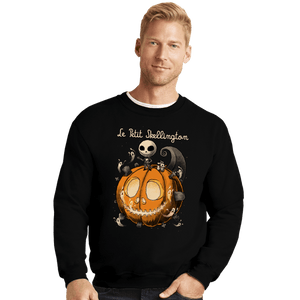 Daily_Deal_Shirts Crewneck Sweater, Unisex / Small / Black Le Petit Skellington