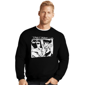 Shirts Crewneck Sweater, Unisex / Small / Black Sonic Cowboys