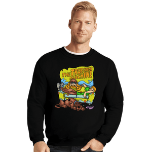 Secret_Shirts Crewneck Sweater, Unisex / Small / Black True Crime Machine