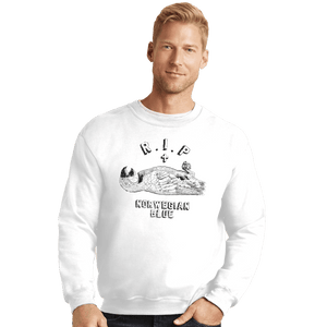 Shirts Crewneck Sweater, Unisex / Small / White RIP Norwegian Blue