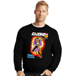 Daily_Deal_Shirts Crewneck Sweater, Unisex / Small / Black GI Joker