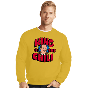 Secret_Shirts Crewneck Sweater, Unisex / Small / Gold King Of The Chili