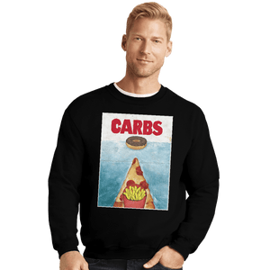 Shirts Crewneck Sweater, Unisex / Small / Black CARBS