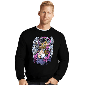 Secret_Shirts Crewneck Sweater, Unisex / Small / Black Battle Angewomon