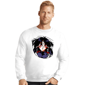 Shirts Crewneck Sweater, Unisex / Small / White Alita