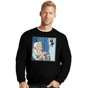 Shirts Crewneck Sweater, Unisex / Small / Black Is This A Cat?