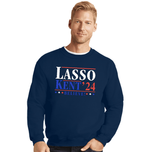 Secret_Shirts Crewneck Sweater, Unisex / Small / Navy Lasso Kent 24