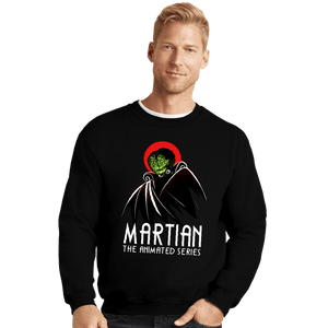 Secret_Shirts Crewneck Sweater, Unisex / Small / Black Martian