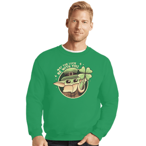 Secret_Shirts Crewneck Sweater, Unisex / Small / Irish Green Paddy Is the Way