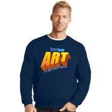 Load image into Gallery viewer, Secret_Shirts Crewneck Sweater, Unisex / Small / Navy Word Art
