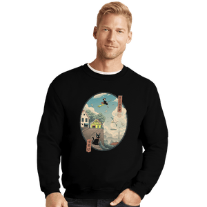 Shirts Crewneck Sweater, Unisex / Small / Black Ukiyo-e Delivery