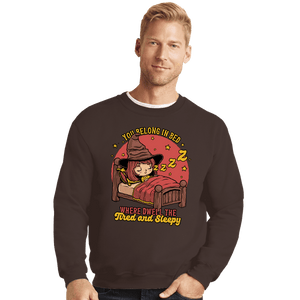 Secret_Shirts Crewneck Sweater, Unisex / Small / Dark Chocolate Where Dwell The Sleepy