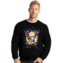 Load image into Gallery viewer, Daily_Deal_Shirts Crewneck Sweater, Unisex / Small / Black Shattered Glass
