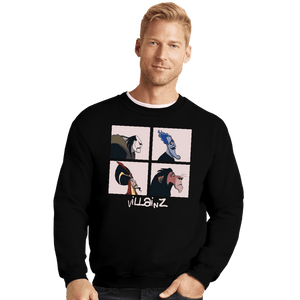 Secret_Shirts Crewneck Sweater, Unisex / Small / Black 90s Villains
