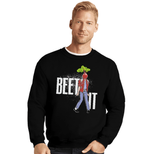 Shirts Crewneck Sweater, Unisex / Small / Black Beet It