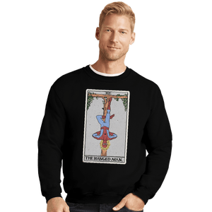 Shirts Crewneck Sweater, Unisex / Small / Black The Hanged Man